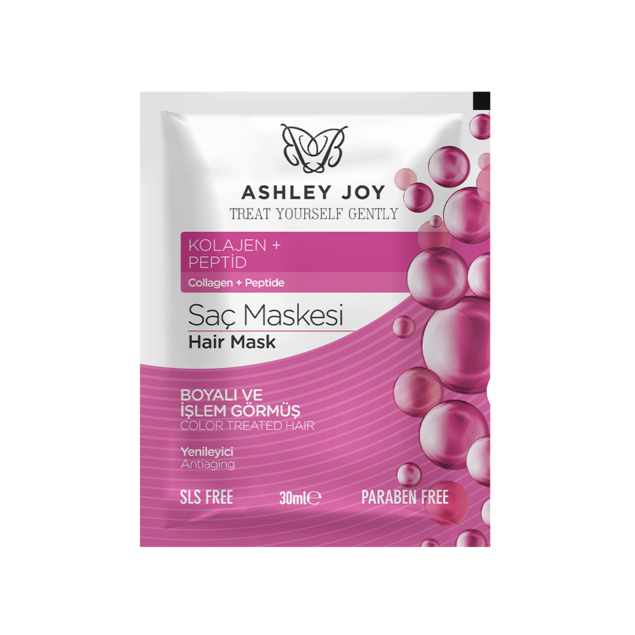 Ashley Joy värvitud juustele vananemisvastane/värskendav mask 30ml