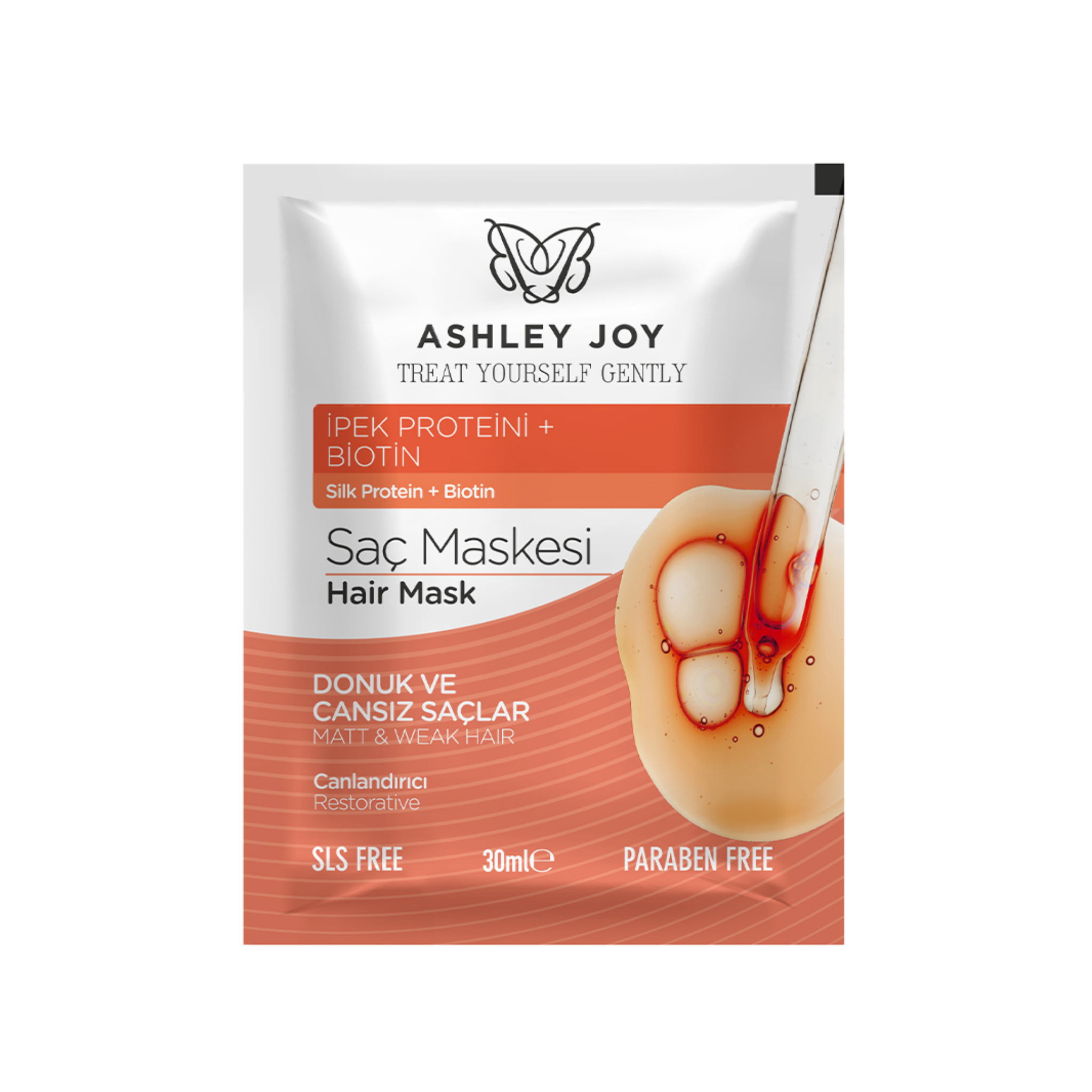 Ashley Joy taastav mattidele ja nõrkadele juustele mõeldud juuksemask 30ml