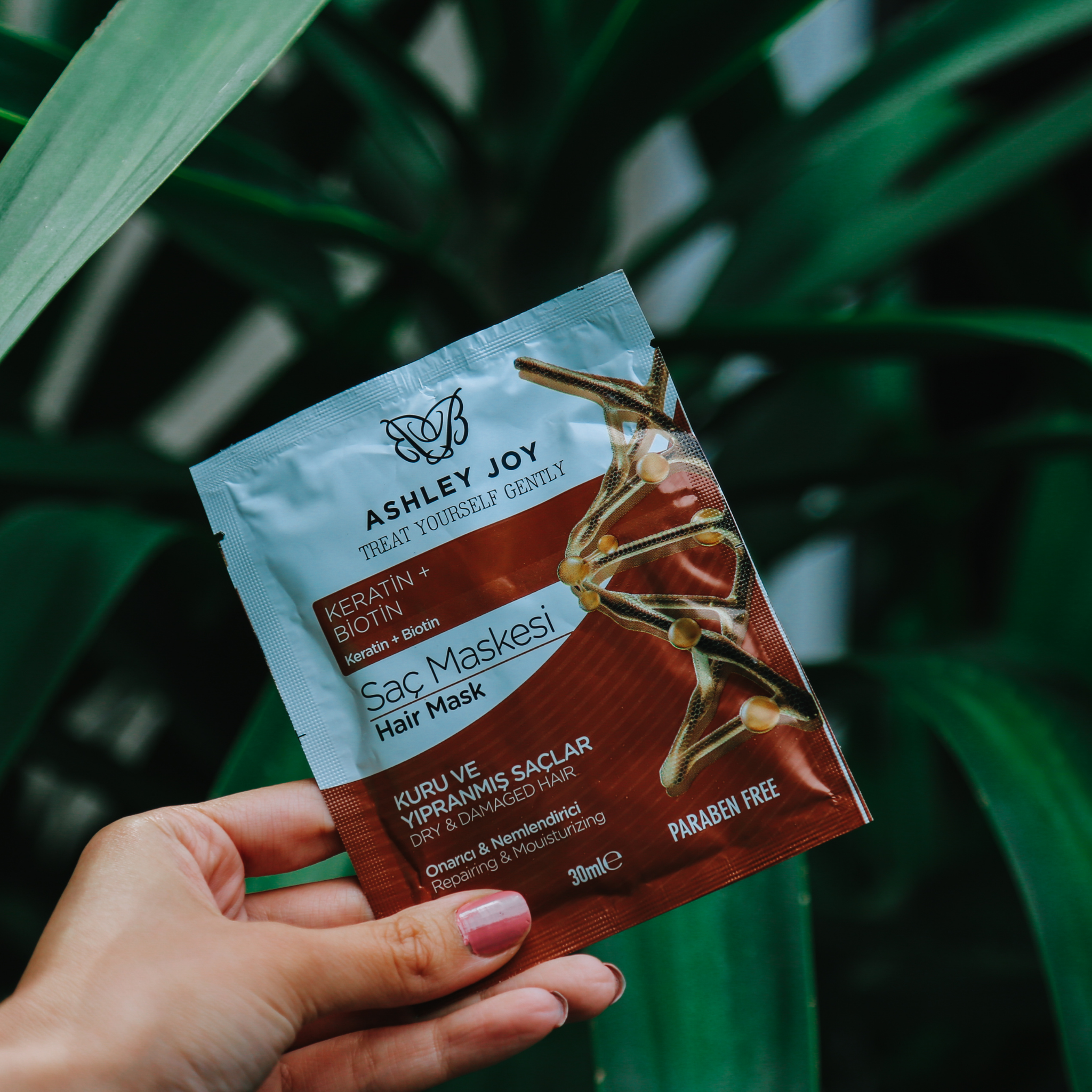 Ashley Joy taastav kuivadele ja kahjustatud juustele mõeldud juuksemask 30ml